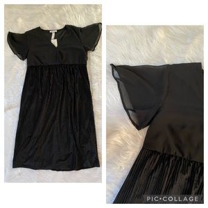 Black Dress size L Sheer NWT